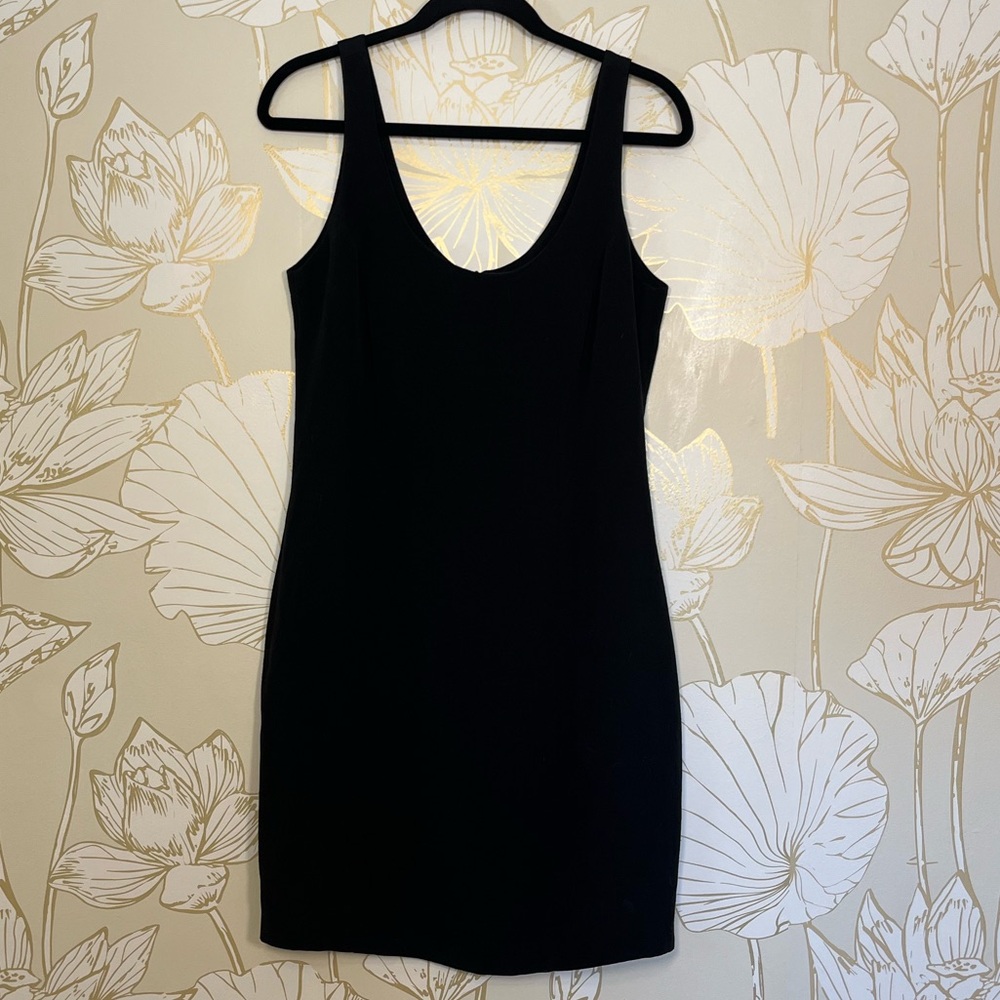 Vintage 90s/Y2K Georges Marciano Black Sheath Dress - Size 10